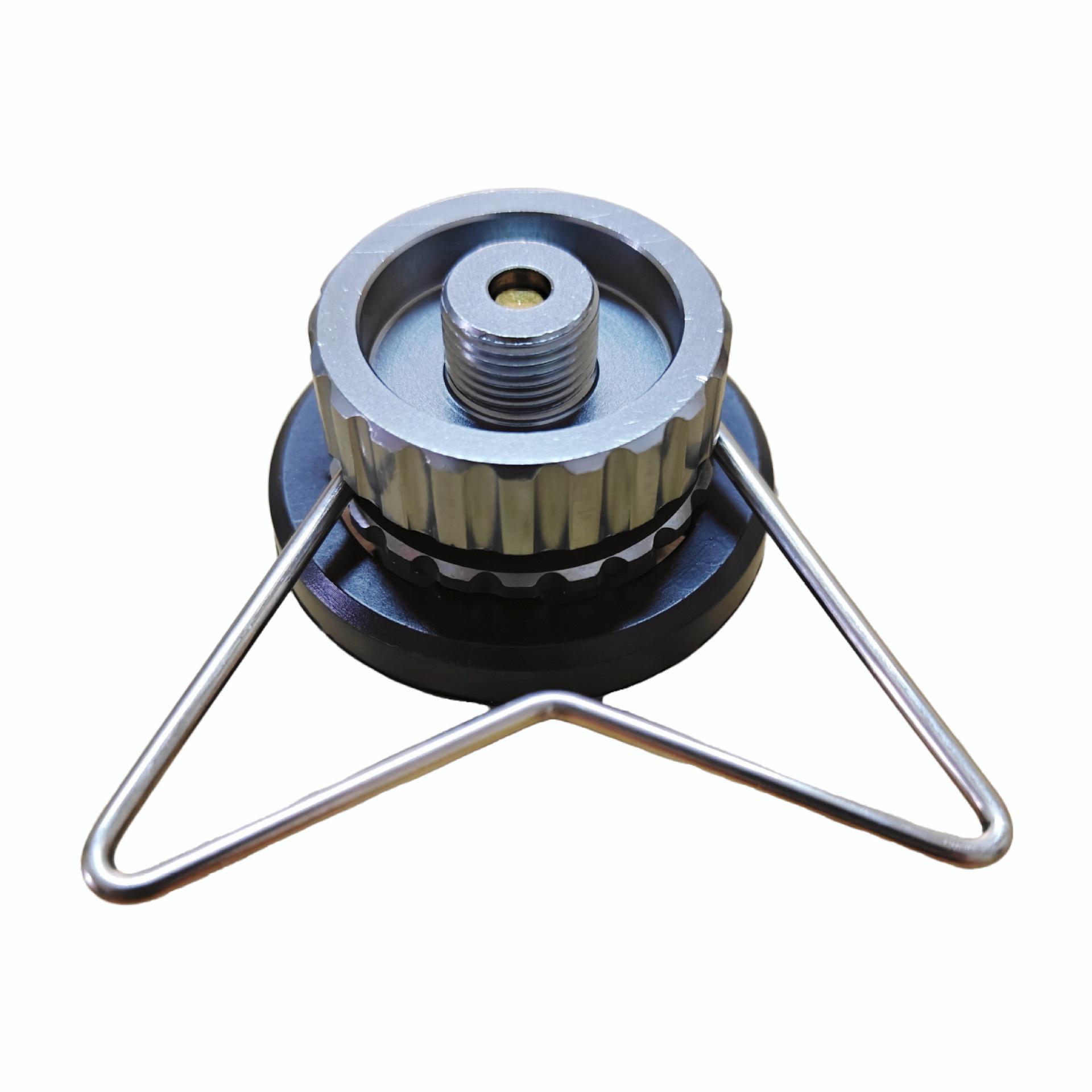 Stainless Steel Camping Stove Head Converter & Gas Can Adapter