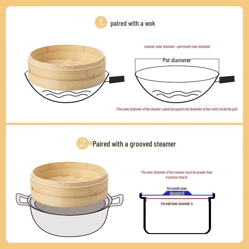 Jingqingfu Bamboo Steamer Set