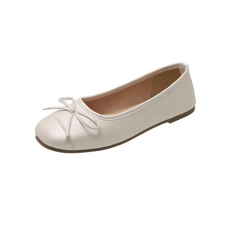French retro silver soft-soled single shoes women's shoes summer ladyshoes evening bow flats golden mother shoes