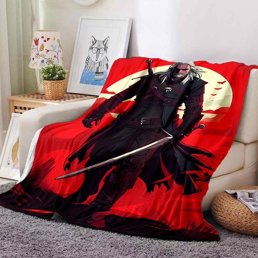 1pc Blanket - The W-Witcher 3 Wild Hunt GAME Print Design,Lightweight Blanket for Sofa,Bed- Soft &Warm,Gift for All Seasons
