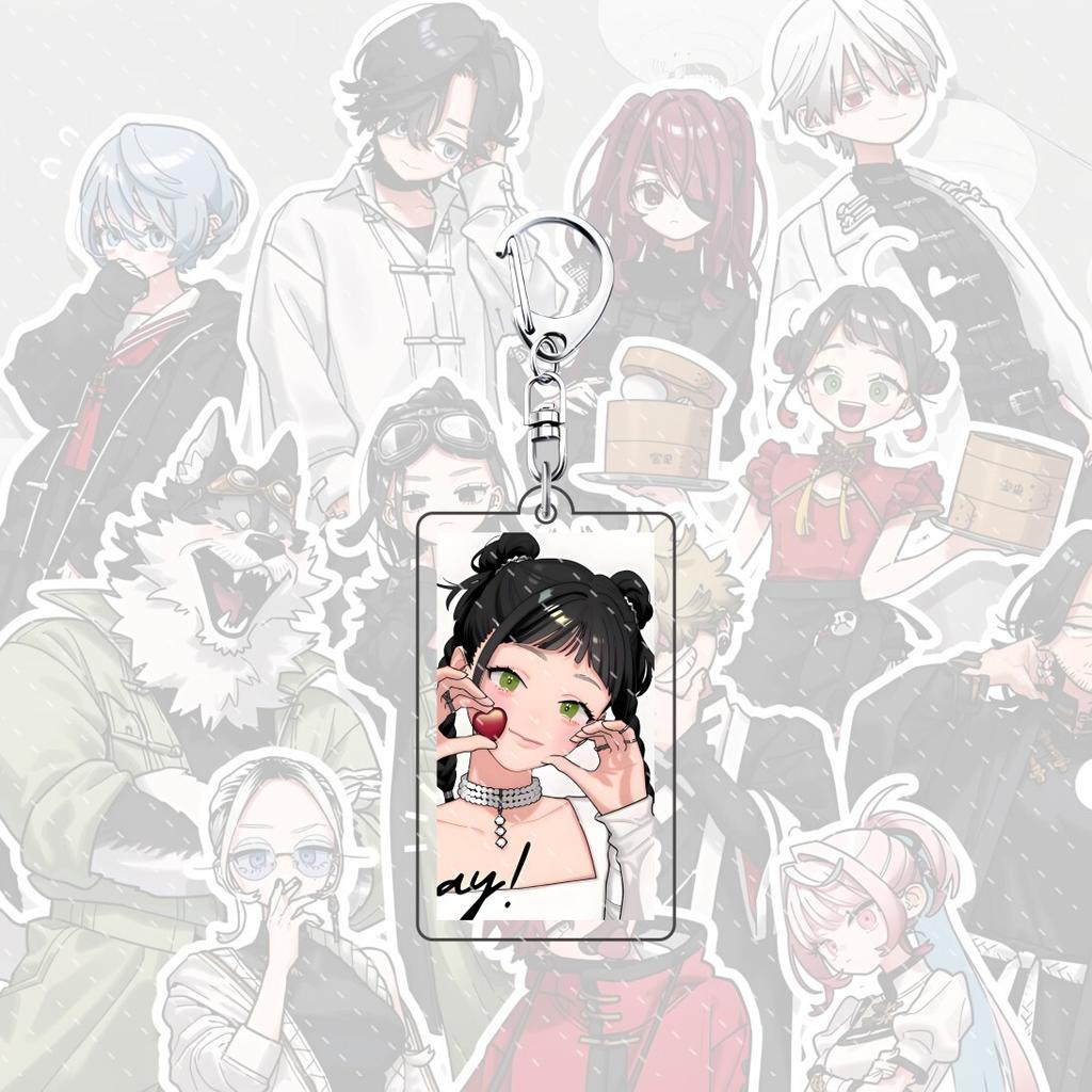 Portachiavi acrilico per zaino anime Gokurakugai 6 cm personaggio Aruma Tao Saotome Nei Takarai Tatsuomi Ban decorazione regalo carino
