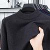 Men’s Autumn/Winter Half-High Collar Knitwear - Warm Inner Layer for Middle-Aged and Elderly