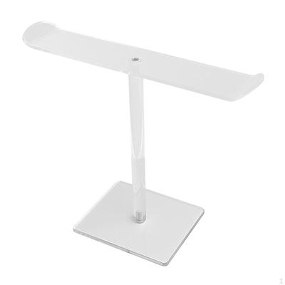 Clear Hair Hoop Organizer with Stable Base Multifunctional Protection Headphone Holder Acrylic