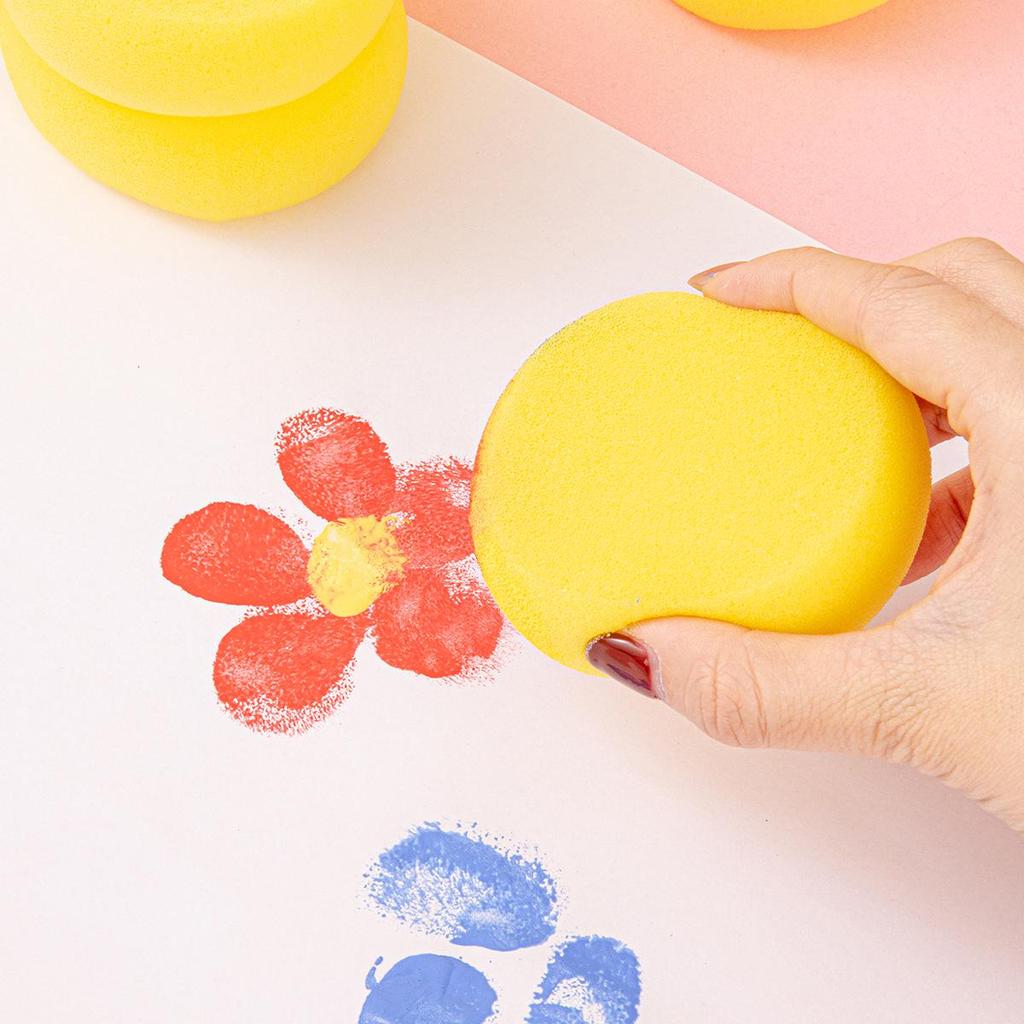 Children's DIY Sponge Painting Brush & Stamp Set for Graffiti Art