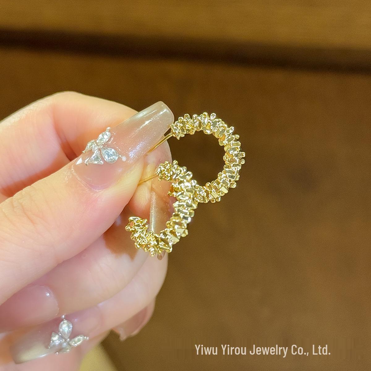 

Silver C-Shaped Semicircle Earrings: Niche, Luxury, Elegant Women s Design