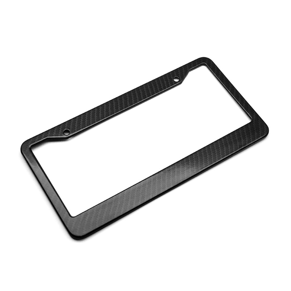 Durable Carbon Fiber Pattern License Plate Bracket US Vehicles License Plate Mount Perfect Choice for Auto Enthusiasts