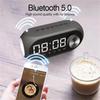 S8 Wireless Bluetooth Speaker Mirror Clock HD Led Multifunction Stereo Speakers Alarm Clock FM Radio TF Card Dual Alarm Clock