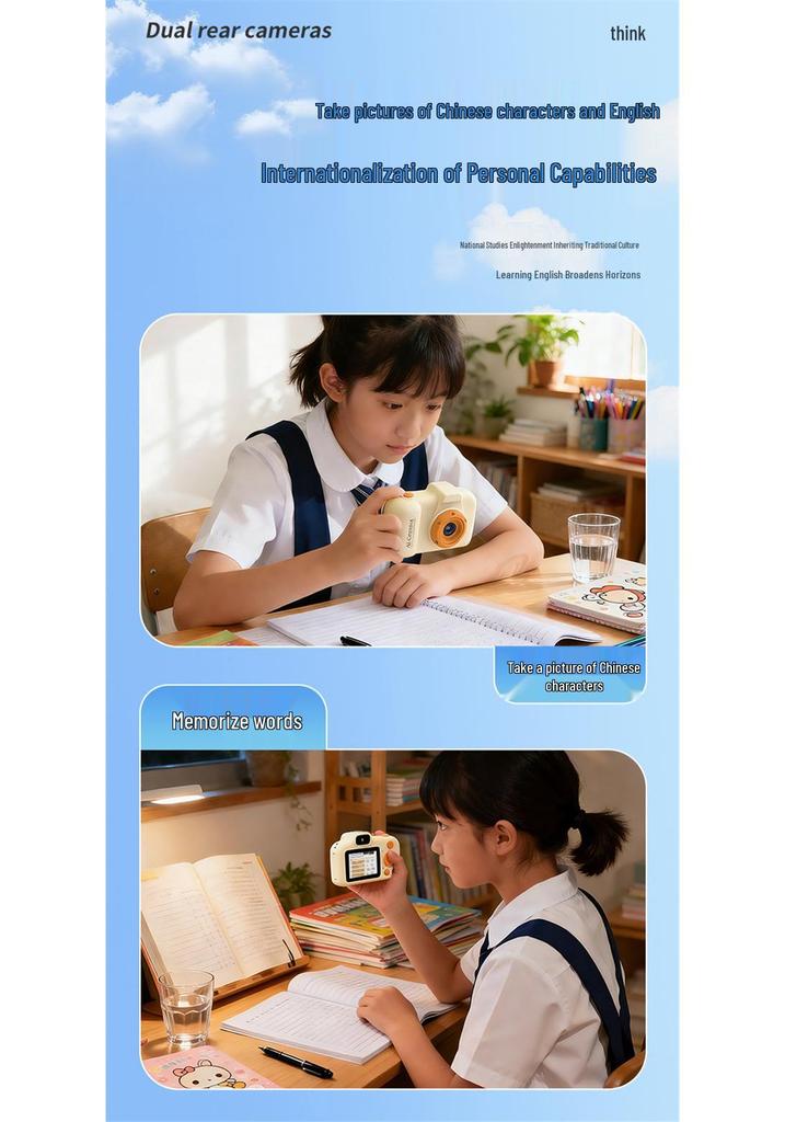 AI 01 Mini Digital Camera: Portable Autofocus Video Recorder & Photography Tool for Students