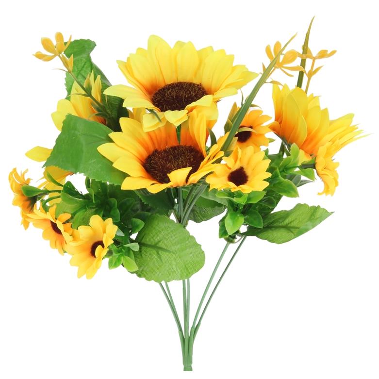 Artificial Flowers Sunflower Sunflower Bouquet for a 30 Cm Vase Composition