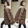 Korean version of casual thickened cotton jacket women's winter 2025 new hooded schoolgirl mid-length loose cotton jacket