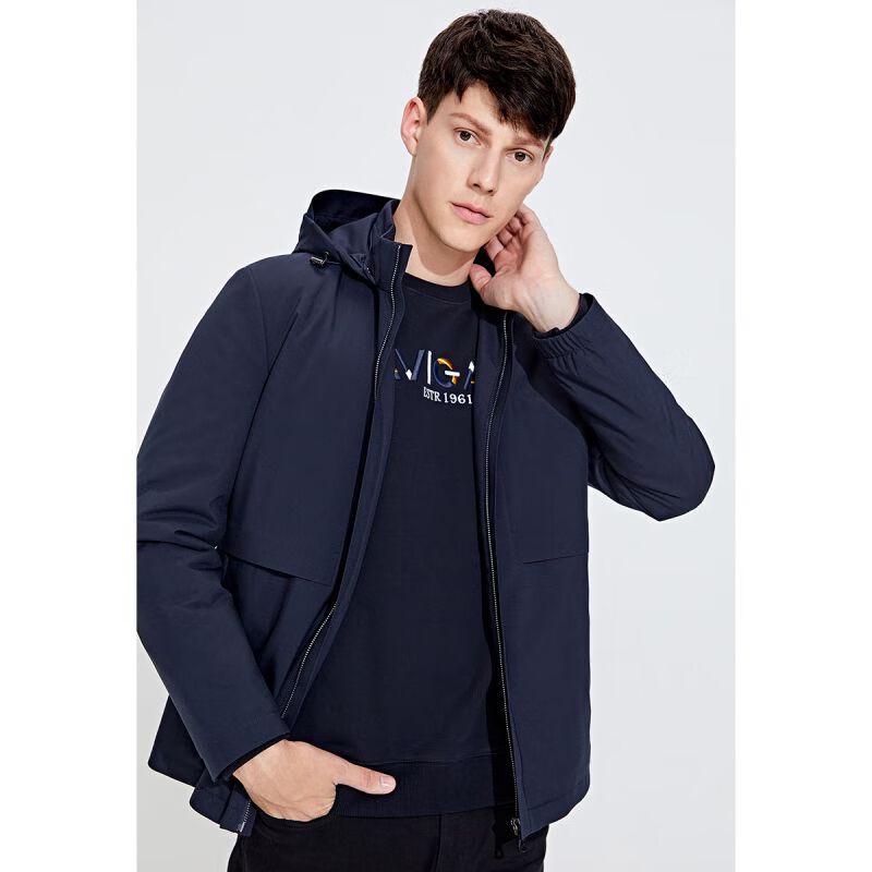 Navigare Men's Detachable Hood Short Padded Jacket