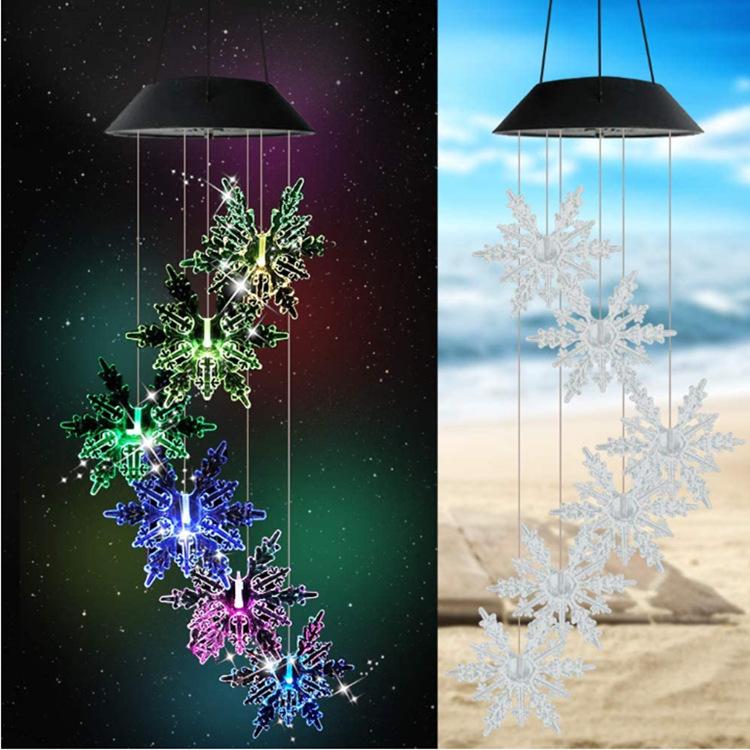 Solar Windspiel Lichter Außen Wasserdicht LED Farbwechsel Kolibri Schmetterling Fee Hängelichter Terrasse Garten Hof Dekoration