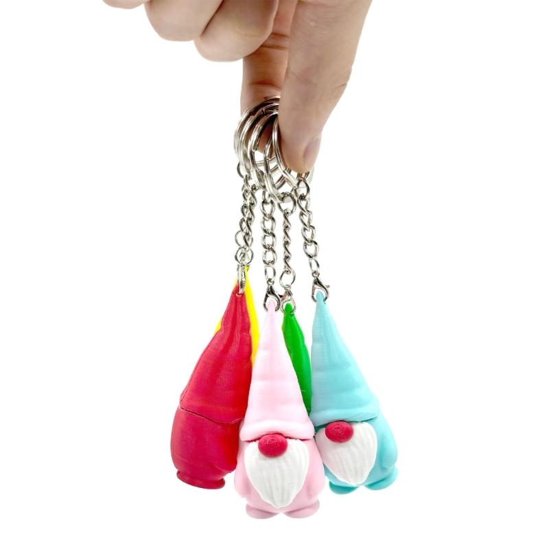 Zwerg Schlüsselanhänger PLA-Materialien Vielseitige Feiertagsdekoration Weihnachtsbaumzubehör Zwergfigur Schmuck
