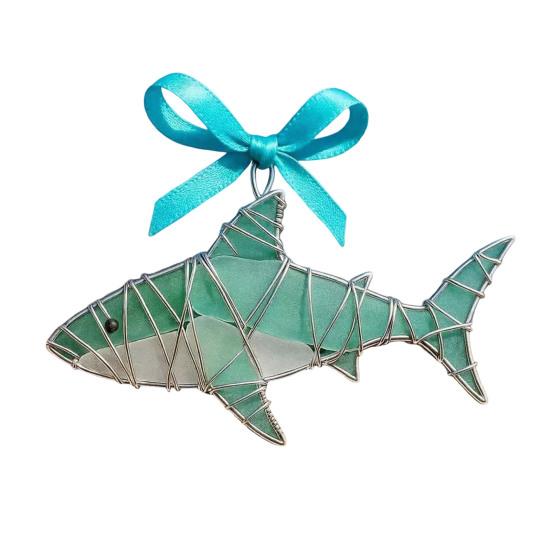 Handgemaakte Zee Glas Oceaan Ornamenten 2D Acryl Kust Hangende Ornamenten Zee Schildpad Octopus Zeepaardje Vis Cadeaus voor Boom Huis Decoratie Strand Liefhebbers