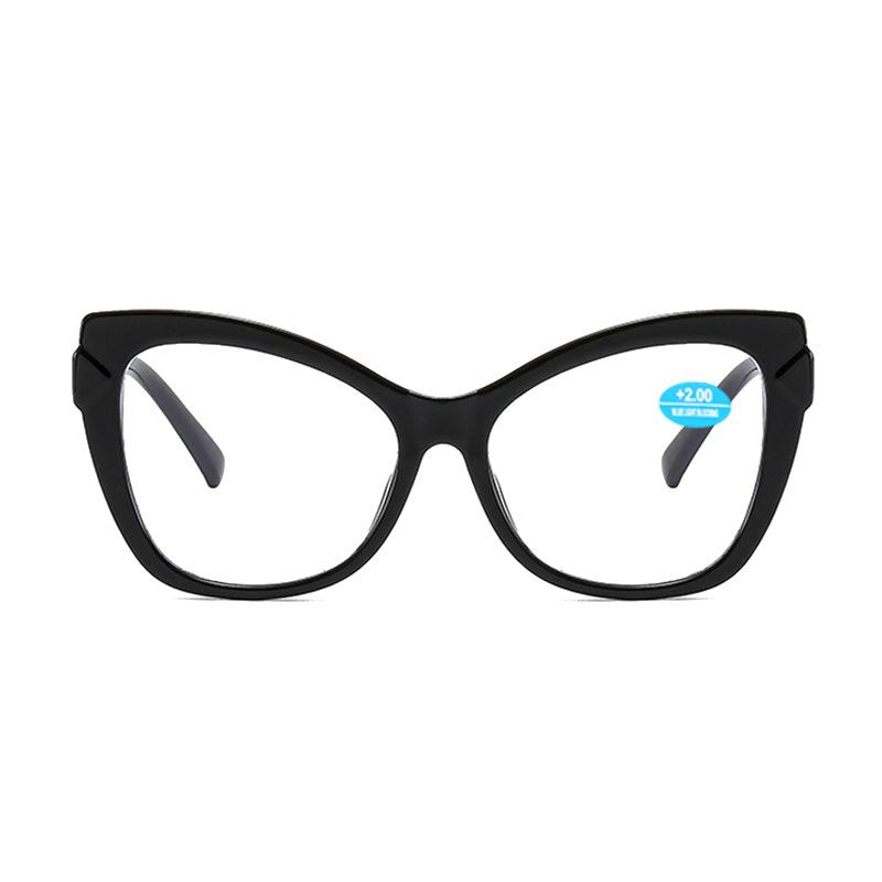 Trend Cat's Eye TR90 Reading Glasses Oversized Women Presbyopia Glasses Blue Light Blocking Computer Far Sight Eyewear
