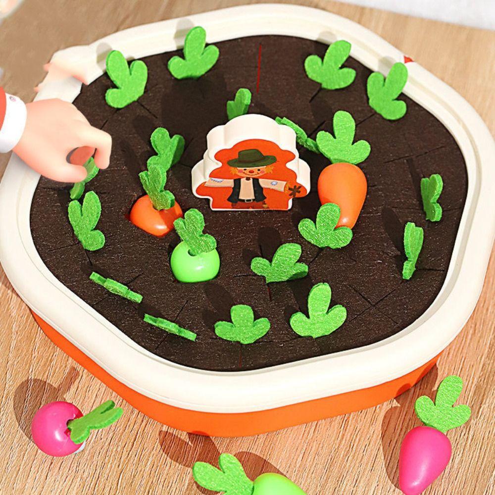 Toys Parent-child Interaction Toys Vegetable Memory Game Farm Pull Radish Game Pulling Radish toys