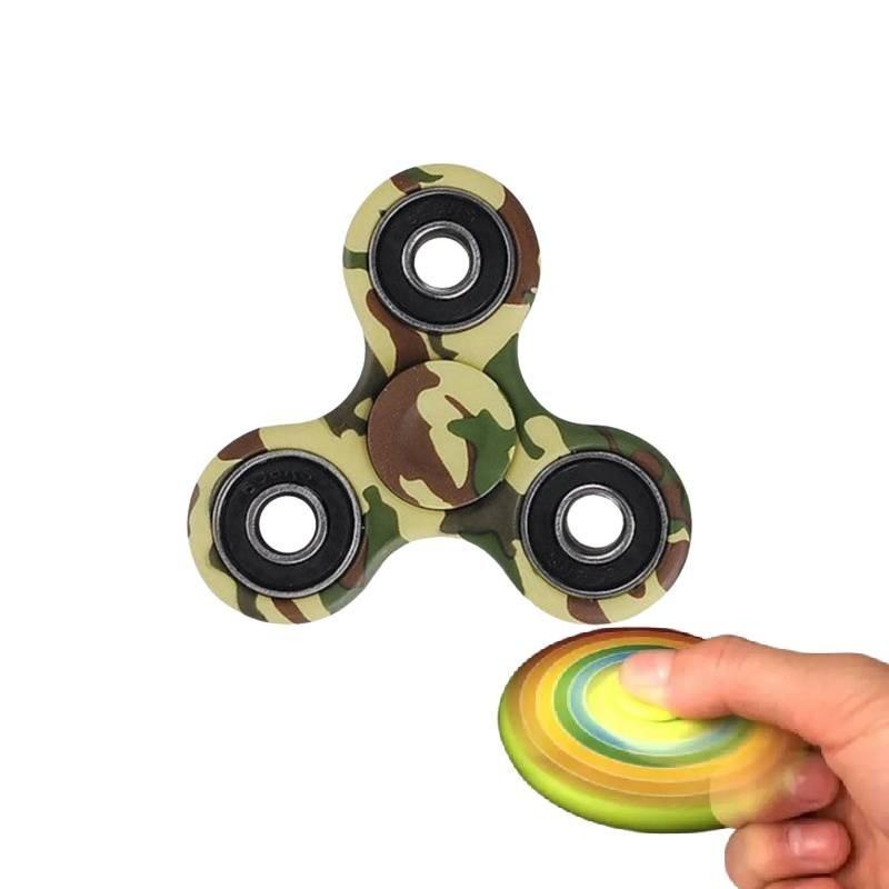 3d Hand Finger Spinner Edc Focus Stress Relieve Game Green Toy