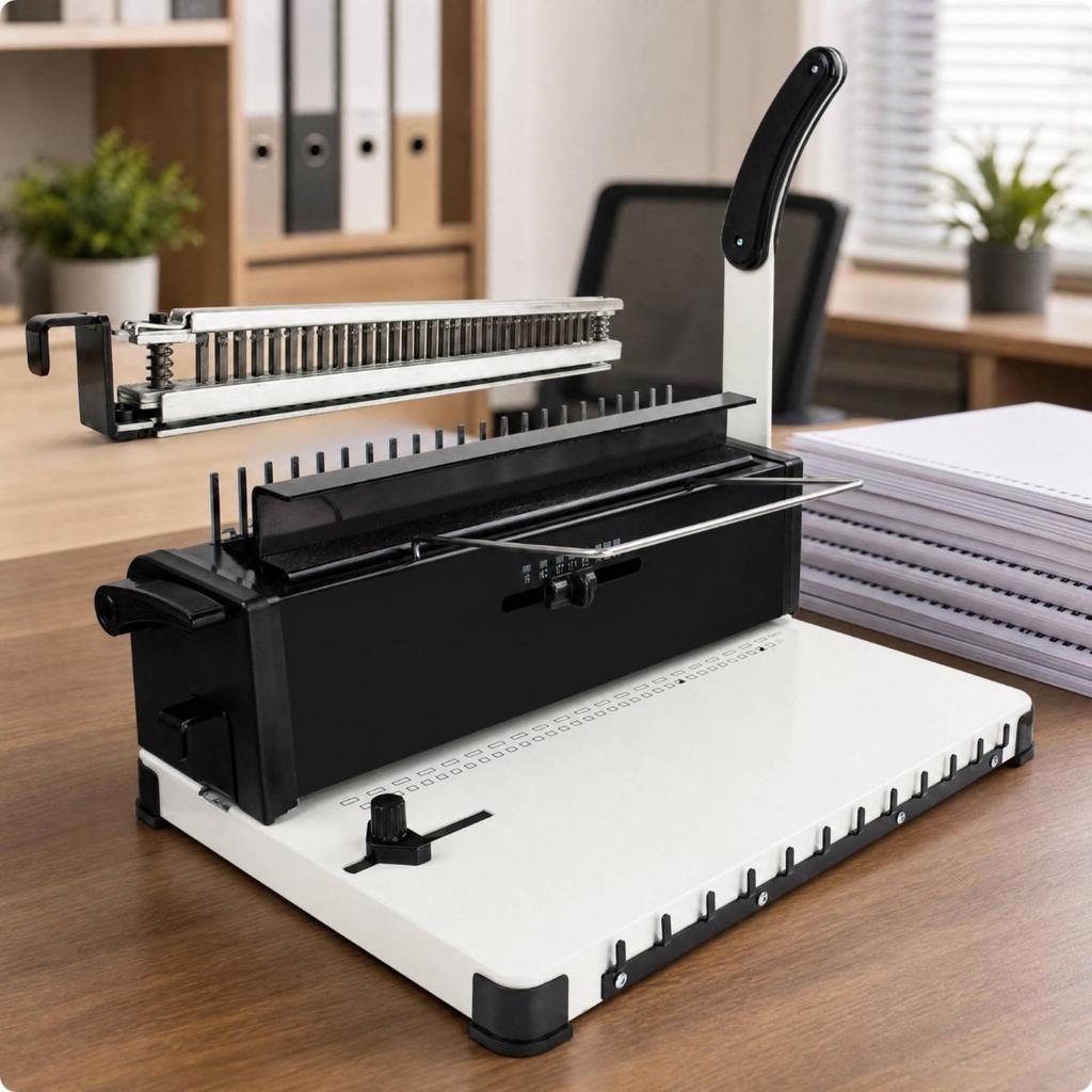 Manual Desktop Binding Machine Sturdy with Interchangeable Molds
