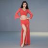 New Belly Dance Dress Set Oriental Indian Mesh Performance Outfit