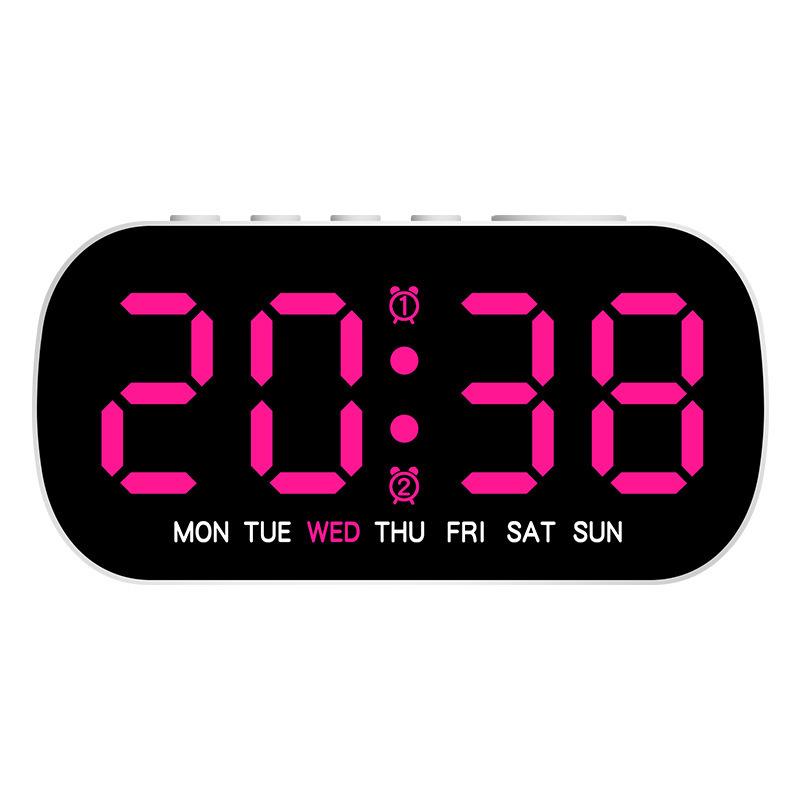 LED Digital Clock: Multi-function Alarm with Date & Dual Alarms - Model 5507
