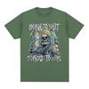 Born To Shit Forced To Wipe Funny Hard Skeleton Meme T Shirts Unisex Women Clothing Fashion Short Sleeve Cotton Oversized Tshirts