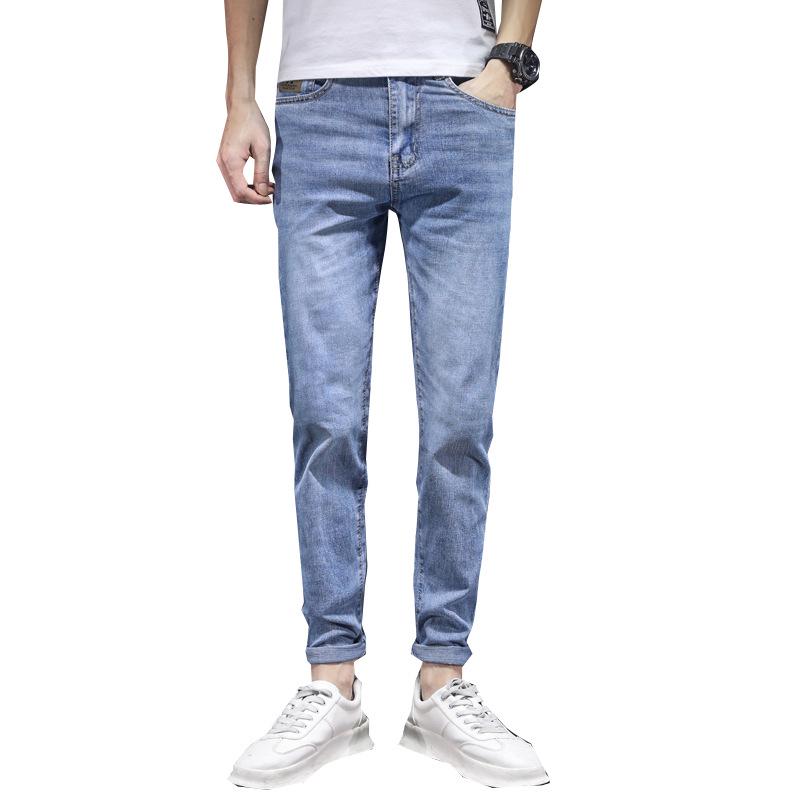 Men's Slim Fit Stretch Jeans - Stylish, Three-Dimensional, Straight Casual Pants