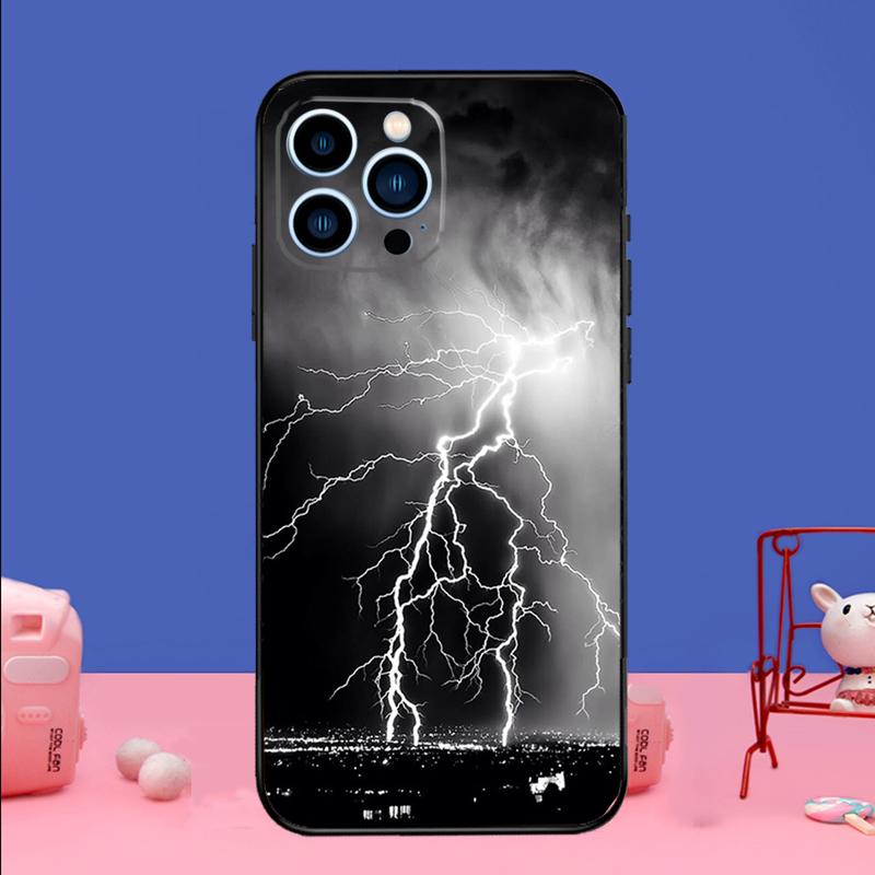 

Sky Lightning Style Phone Case For iPhone 17 16 15 14 13 11 12 Pro Max Plus 13 12 mini 16e 17 Air Bumper Cover iPhone 12 mini