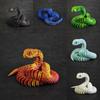 Stunning 3d Printed Snake Figurine With Articulated Joints And Lifelike Eyes For Unique Decor