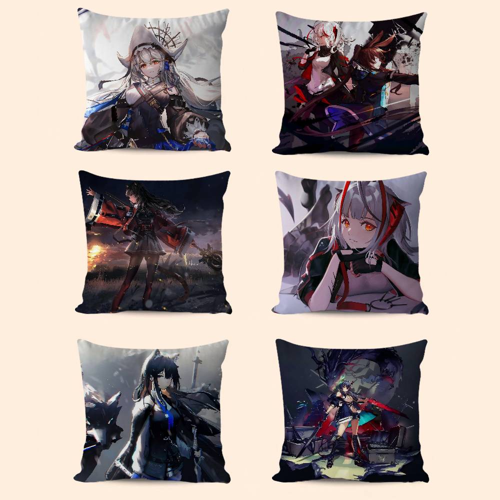 A-Arknights Pillow Case Pillowcase Ultra Soft Skin Friendly Fabric Cloud Like Comfort