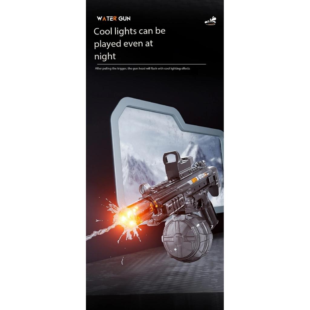 Simulated Firing and Recoil Electric Water GunToys Children Automatic Sensor Lights Water Pistol Summer Outdoor Beach Kids Toy