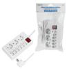 LogiLink Power Strip 9 Sockets with Switch 1.5 M White IP20 3500W