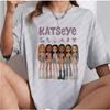 Katseye Beautiful Chaos Pink Gray T-shirts Kpop Tee Women and Unisex Oversized Tee Graphic Short Sleeve T-Shirt Unisex Tops