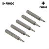PH0000 PH000 PH00 PH0 PH1 PH2 Precision Instruments Cross Screwdriver Bits