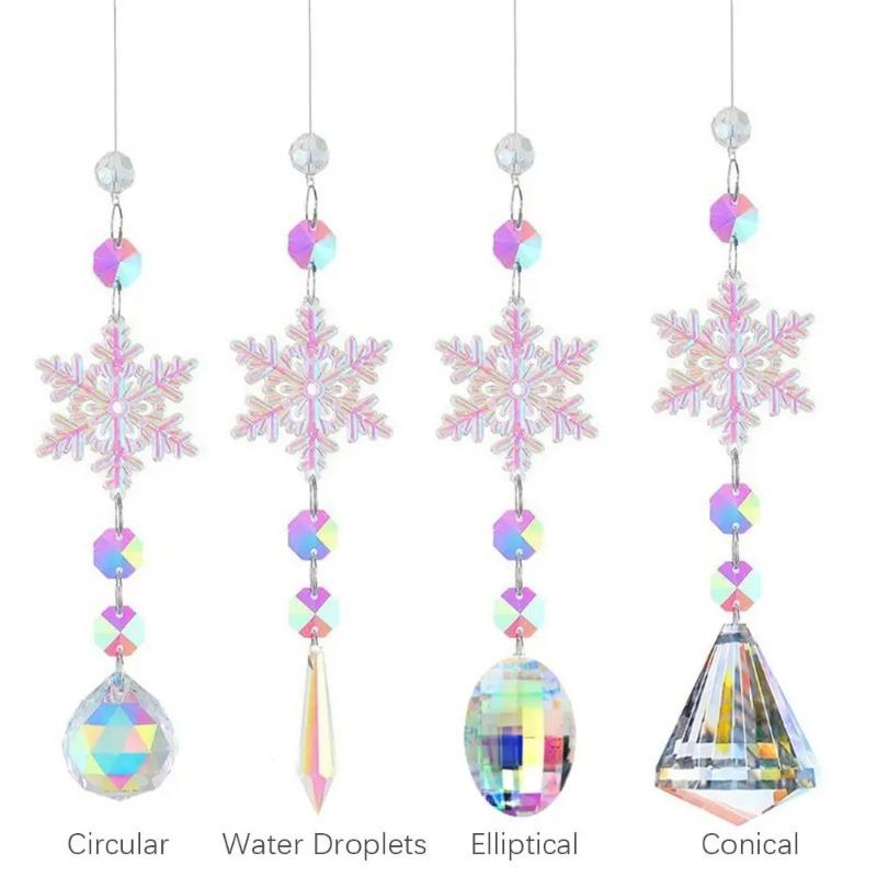 Colorful Agate Sun Catcher Creative Rainbow Prism Ball Window Pendant Rainbow Maker Natural Crystal Hanging Decor Home Car Decor