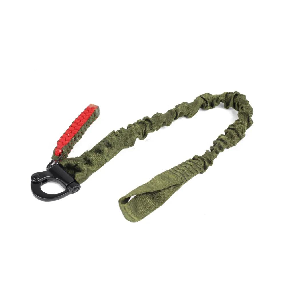 1Pc Outdoor Nylon Mountaineering Safety Rope Life-saving Tactical Quick Release Lanyard Downhill Braided Gear Security Tools