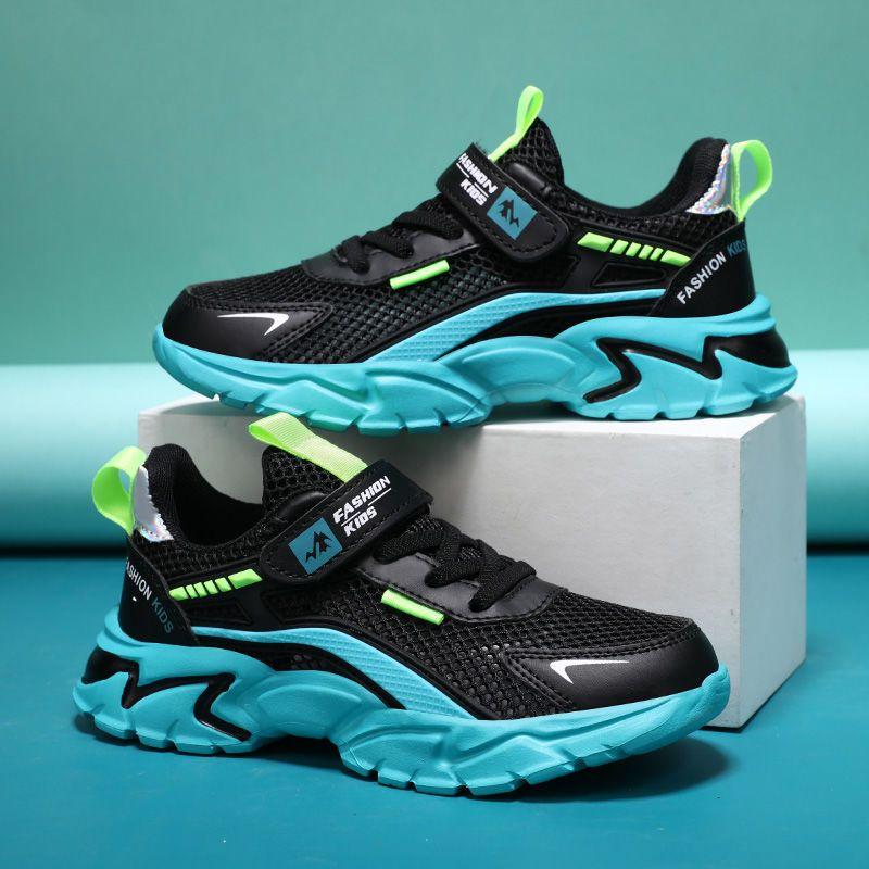 

WTEMPO Girls Summer Sneakers Breathable Thin Lightweight Mesh Sport Shoes Casual Slip Resistant Shoes Shock Absorbing Running Shoes 40 синий