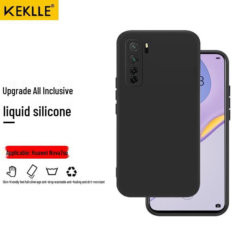 

KEKLLE Liquid Silicone Full-Lens Protection Phone Case Huawei Nova 7 SE