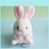 Adorable Plush Bunny Keychain Soft Rabbit Pendant For Bags And Cars In Cute Colors
