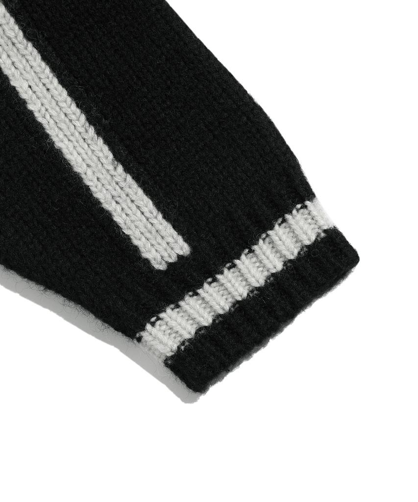 Niceghostclub Skull Cowichan Sweater_Black(Ng2Efuk680A)