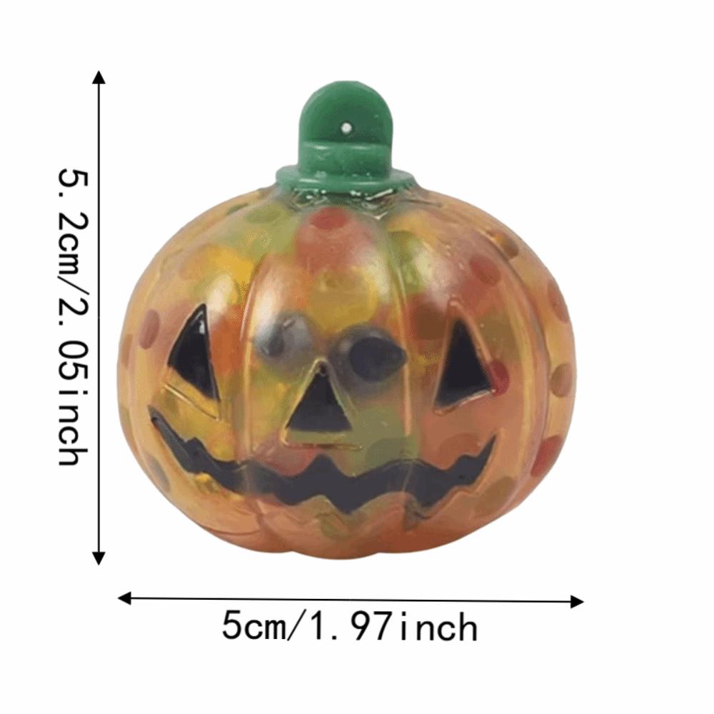 Colorful Halloween Shiny Fidget Toy Soft Pumpkin Stress Balls Squishy Squeeze Ball  Party Favors