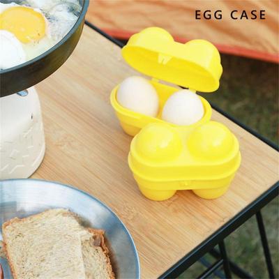 2/6 Grid Egg Box Container Portable Durable Plastic Eggs Shockproof Protection Save Space Egg Dispenser Kitchen Tool