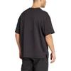 Adidas Round Neck Short Sleeve Logo Loose T-Shirt Men Tops Black JN3669