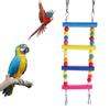 2 Stück Vogel hängender Holzblock Aktivität Klettern Kauen Schaukelständer Käfig Wandspielzeug für Papagei