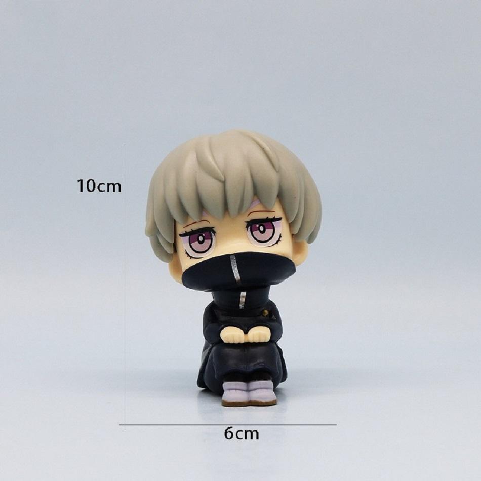 10cm Anime Jujutsu Kaisen Figures Cute Q Version Yuji Itadori Gojo Satoru PVC Action Figures Model Toys Collection Doll Gifts
