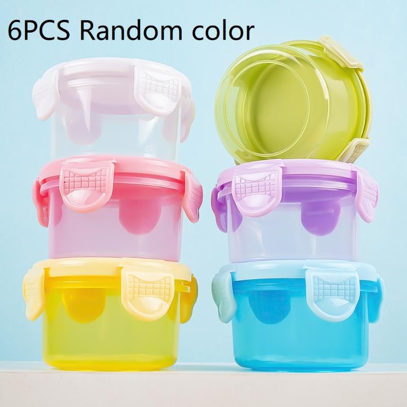 1/3/6Pcs Food Grade Mini Storage Box Baby Supplement Seasoning Sauce Packaging Storage Box Microwave