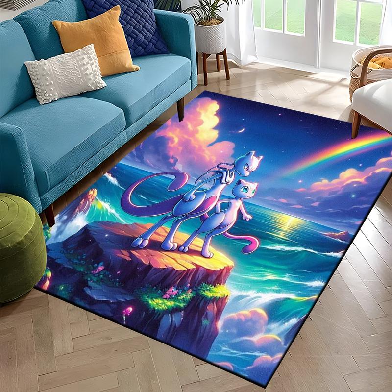 Charizard 3D Painting Japan Cartoon Pokem0n Carpet Rug for Bedroom Living Room Home Sofa Decoration,kids Large Decor Floor Mat