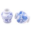 1/12 Dollhouse Miniature Blue And White Porcelain Vase Accessories Toy
