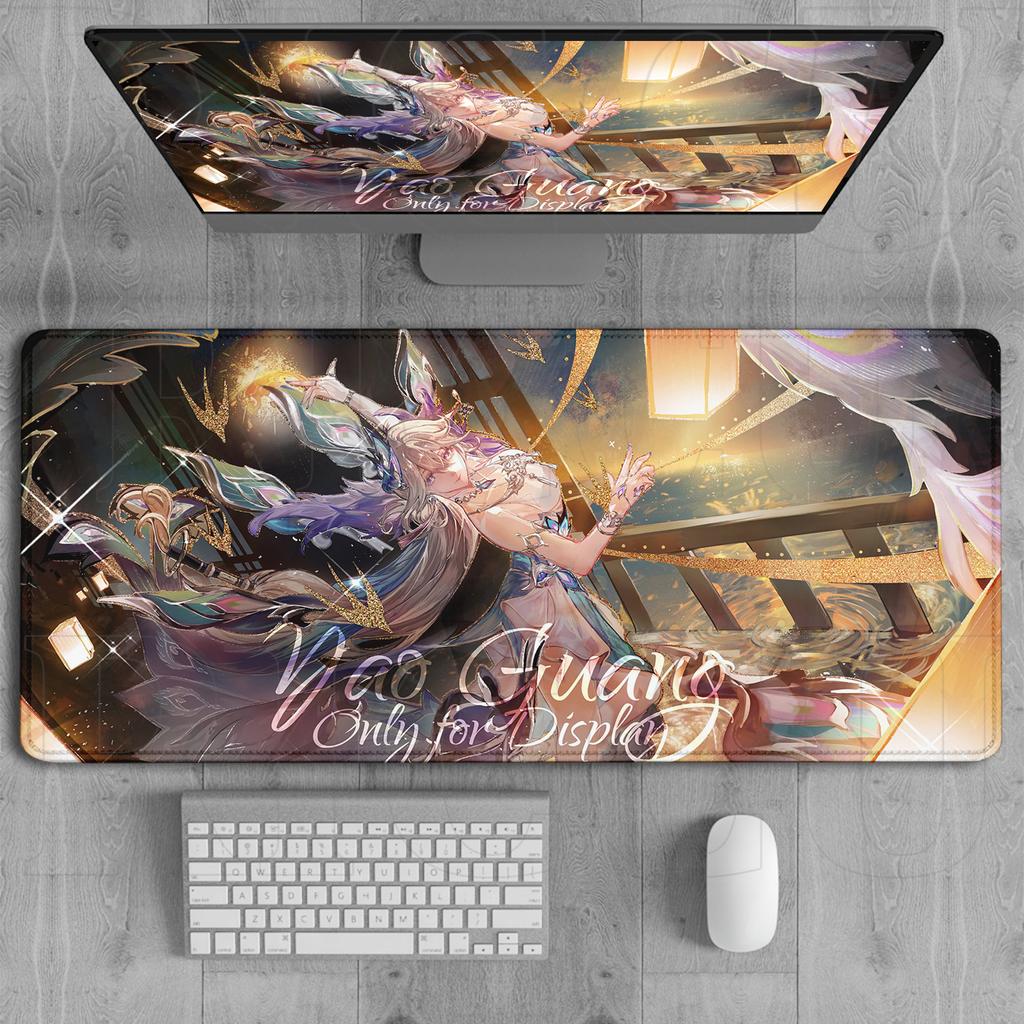XXL Natural Rubber Yao Guang Honkai Star Rail Mousepad Rug Gaming Office Keyboard Mouse Pad Nonslip PC HD Printing Desk Mat