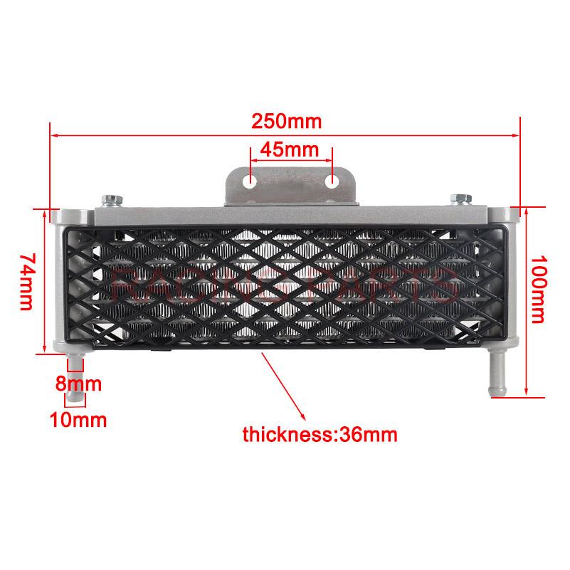 Motorcycle Oil Radiator Water Cooler Kit Universal for Kawasaki Honda Suzuki Engine Minimoto Pit Dirt Bike Motorcycle Oil Cooler
