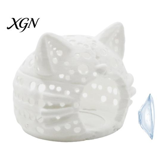 Fish Tank Hideout Aquarium Shrimp Cave, Cat Head with Suction Hiding Cave Cup, Decorative for Betta Tanks Accessories